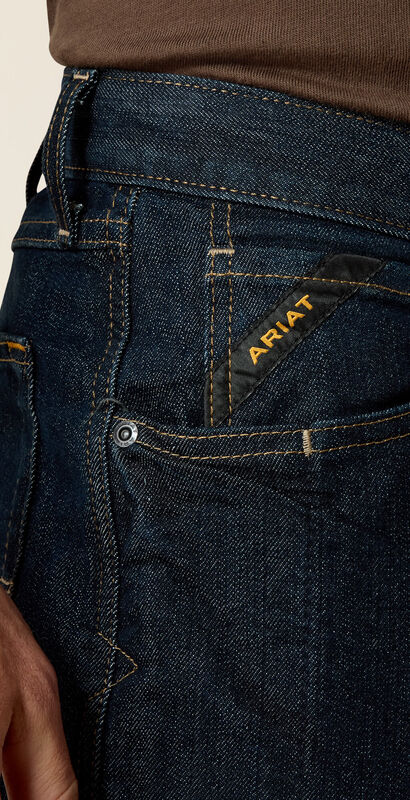 Rebar M4 Relaxed DuraStretch Basic Stackable Straight Leg Jean 01